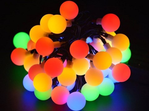 Girlanda ogrodowa solarna lampki 20 led multikolor Girlanda ogrodowa solarna lampki 20 led multikolor