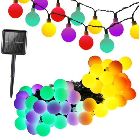 Girlanda ogrodowa solarna lampki 40 led multikolor Girlanda ogrodowa solarna lampki 40 led multikolor