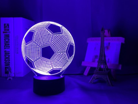 Lampka nocna piłka nożna 3d led kolory + pilot Lampka nocna piłka nożna 3d led kolory + pilot