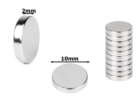 Mocny magnes neodymowy magnesy komplet 10 szt Mocny magnes neodymowy magnesy komplet 10 szt