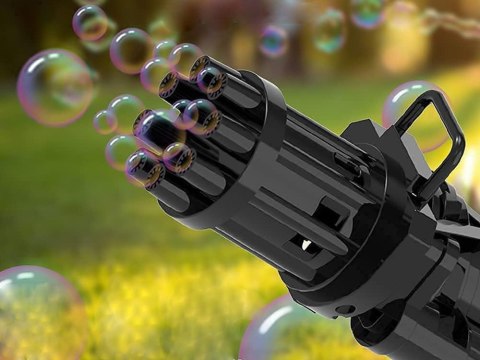 Pistolet do baniek mydlanych na bańki automat płyn Pistolet do baniek mydlanych na bańki automat płyn