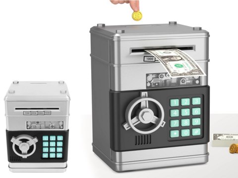 Skarbonka sejf bankomat na kod dostępu banknoty Skarbonka sejf bankomat na kod dostępu banknoty