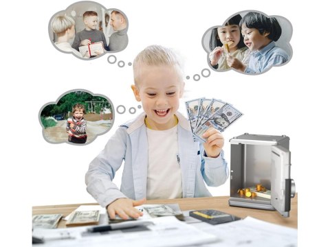 Skarbonka sejf bankomat na kod dostępu banknoty Skarbonka sejf bankomat na kod dostępu banknoty