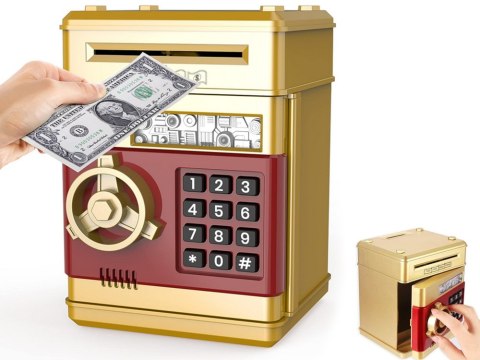 Skarbonka sejf bankomat na kod dostępu banknoty Skarbonka sejf bankomat na kod dostępu banknoty