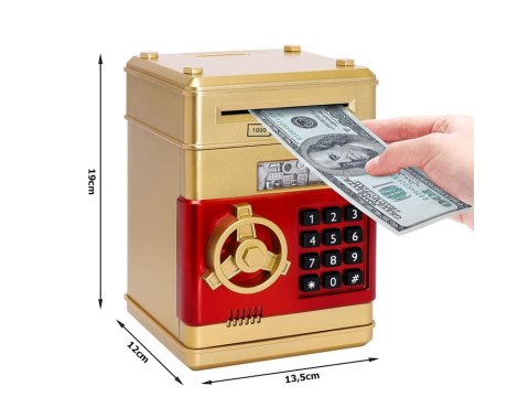 Skarbonka sejf bankomat na kod dostępu banknoty Skarbonka sejf bankomat na kod dostępu banknoty