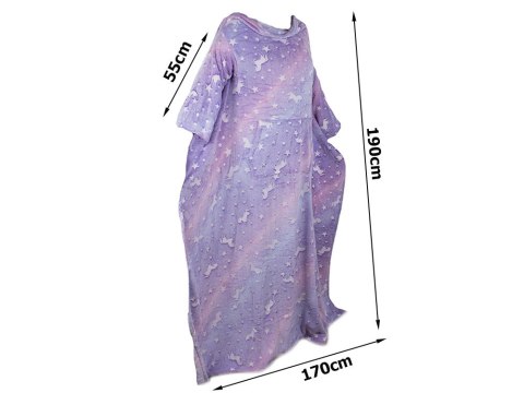 Koc z rękawami polar ciepła bluza szlafrok neon Koc z rękawami polar ciepła bluza szlafrok neon