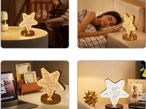 Lampka nocna stołowa gwiazda kryształ led rgb usb Lampka nocna stołowa gwiazda kryształ led rgb usb