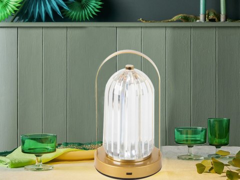 Lampka nocna stołowa kryształ led lampion dotykowa Lampka nocna stołowa kryształ led lampion dotykowa