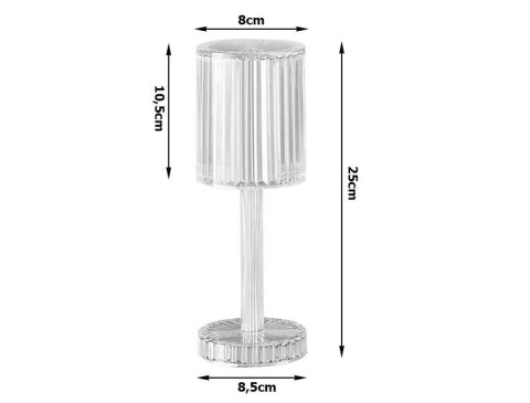 Lampka nocna stołowa kryształ led rgb usb pilot Lampka nocna stołowa kryształ led rgb usb pilot