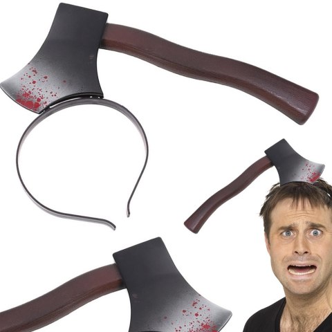 Topór na halloween opaska na głowę siekiera strój Topór na halloween opaska na głowę siekiera strój