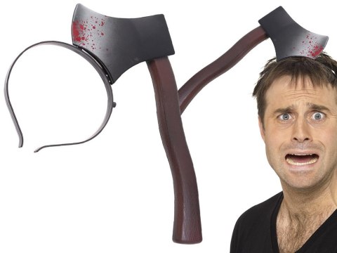 Topór na halloween opaska na głowę siekiera strój Topór na halloween opaska na głowę siekiera strój