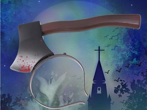 Topór na halloween opaska na głowę siekiera strój Topór na halloween opaska na głowę siekiera strój
