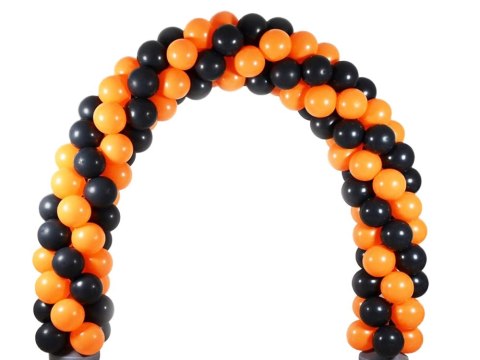 Zestaw balonów halloween czarne pomarańczowe 20szt Zestaw balonów halloween czarne pomarańczowe 20szt