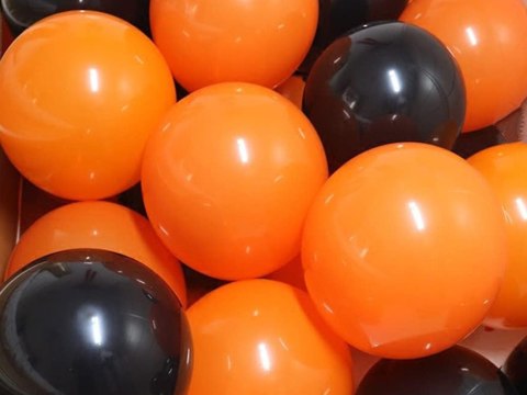 Zestaw balonów halloween czarne pomarańczowe 20szt Zestaw balonów halloween czarne pomarańczowe 20szt