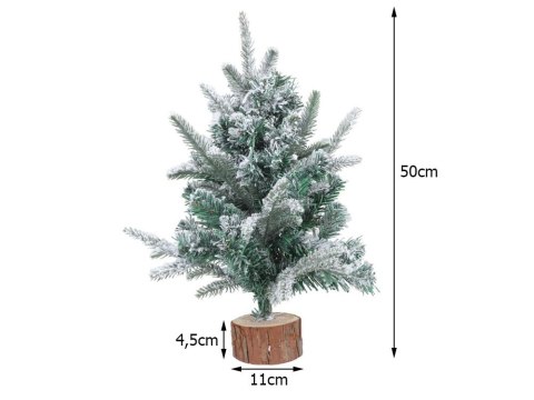 Choinka sztuczna śnieg mała 50cm ozdobna na biurko Choinka sztuczna śnieg mała 50cm ozdobna na biurko
