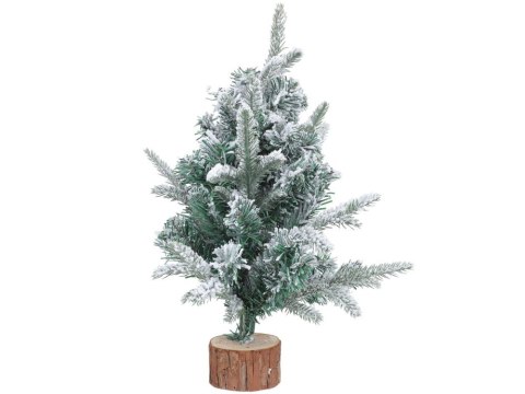 Choinka sztuczna śnieg mała 50cm ozdobna na biurko Choinka sztuczna śnieg mała 50cm ozdobna na biurko