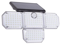 Lampa solarna 181 led z czujnikiem ruchu zmierzchu + pilot ogrodowa uliczna