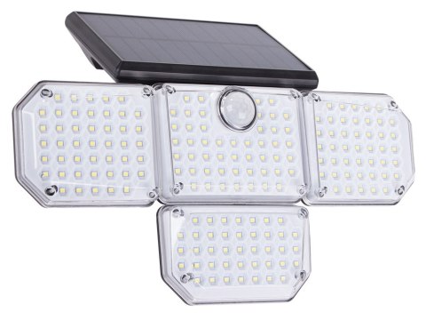Lampa solarna 181 led z czujnikiem ruchu zmierzchu + pilot ogrodowa uliczna Lampa solarna 181 led z czujnikiem ruchu zmierzchu + pilot ogrodowa uliczna