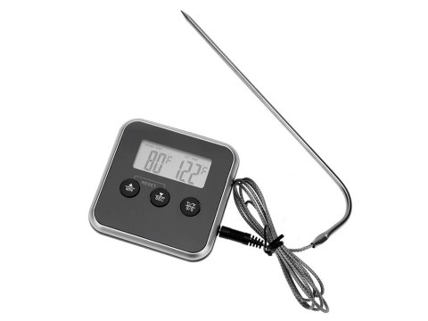Cyfrowy termometr z termo sondą do pieczenia mięsa wędzarni timer alarm lcd Cyfrowy termometr z termo sondą do pieczenia mięsa wędzarni timer alarm lcd