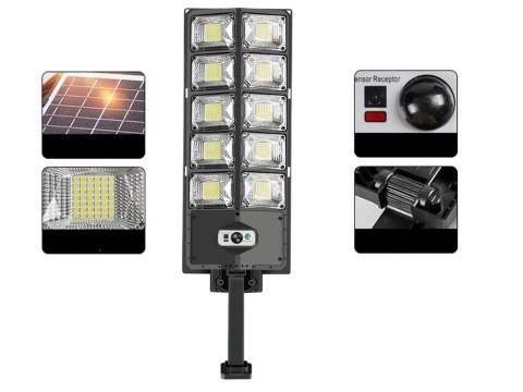 Lampa solarna led czujnik ruchu zmierzchu pilot latarnia nocna uliczna Lampa solarna led czujnik ruchu zmierzchu pilot latarnia nocna uliczna