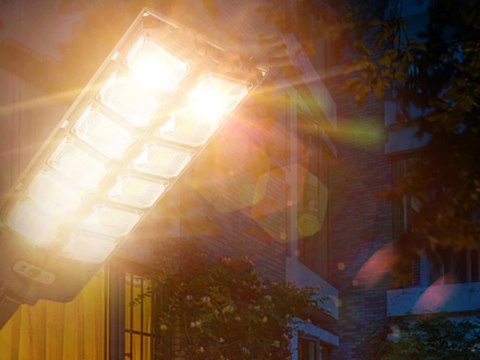 Lampa solarna led czujnik ruchu zmierzchu pilot latarnia nocna uliczna Lampa solarna led czujnik ruchu zmierzchu pilot latarnia nocna uliczna