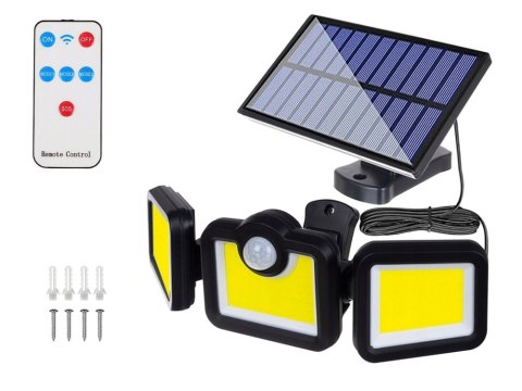 Lampa solarna z czujnikiem ruchu zmierzchu 171 led osobny panel ogrodowa Lampa solarna z czujnikiem ruchu zmierzchu 171 led osobny panel ogrodowa
