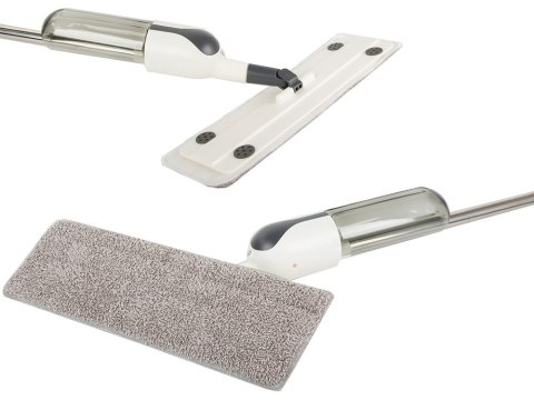 Mop płaski ze spryskiwaczem obrotowy solidny spray 3x wkłady mikrofibra Mop płaski ze spryskiwaczem obrotowy solidny spray 3x wkłady mikrofibra