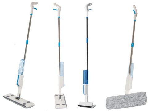 Mop płaski ze spryskiwaczem spray ściągaczka do okien myjka 3x nakładki 2w1 Mop płaski ze spryskiwaczem spray ściągaczka do okien myjka 3x nakładki 2w1