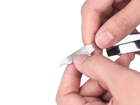 Obcinacz cążki do paznokci mocny stalowy manicure chrom pilnik duży Obcinacz cążki do paznokci mocny stalowy manicure chrom pilnik duży
