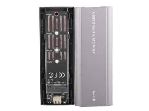 Obudowa adapter dysku kieszeń m.2 sata ngff usb 3.1 usb typ-c 2230-2280mm Obudowa adapter dysku kieszeń m.2 sata ngff usb 3.1 usb typ-c 2230-2280mm