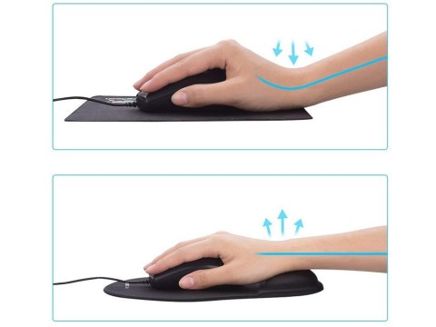 Podkładka pod mysz myszkę pod nadgarstek ergonomiczna żelowa memory Podkładka pod mysz myszkę pod nadgarstek ergonomiczna żelowa memory