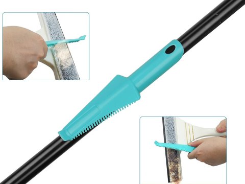 Ściągaczka myjka do okien szyb mikrofibra regulacja długa 160cm 2w1 zestaw Ściągaczka myjka do okien szyb mikrofibra regulacja długa 160cm 2w1 zestaw