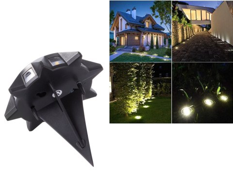 Lampa lampka ogrodowa solarna panel gruntowa z czujnikiem zmierzchu wbijana Lampa lampka ogrodowa solarna panel gruntowa z czujnikiem zmierzchu wbijana