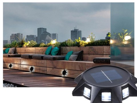 Lampa lampka ogrodowa solarna panel gruntowa z czujnikiem zmierzchu wbijana Lampa lampka ogrodowa solarna panel gruntowa z czujnikiem zmierzchu wbijana