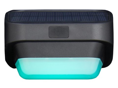 Lampka solarna ogrodowa led rgb na schody taras płot czujnik zmierzchu Lampka solarna ogrodowa led rgb na schody taras płot czujnik zmierzchu
