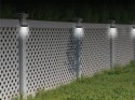 Lampka solarna ogrodowa led rgb na schody taras płot czujnik zmierzchu