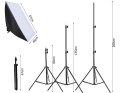 2x 135w lampa światło soft box zestaw statyw domowe studio foto żarówka