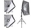 2x 135w lampa światło soft box zestaw statyw domowe studio foto żarówka