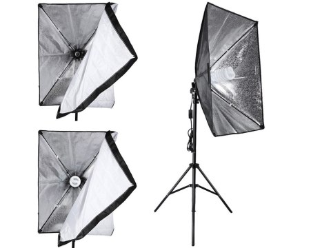 2x 135w lampa światło soft box zestaw statyw domowe studio foto żarówka 2x 135w lampa światło soft box zestaw statyw domowe studio foto żarówka
