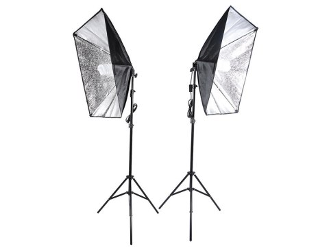 2x 135w lampa światło soft box zestaw statyw domowe studio foto żarówka 2x 135w lampa światło soft box zestaw statyw domowe studio foto żarówka