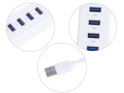 Hub usb 3.0 rozgałęźnik portów 4 porty rozdzielacz przejściówka adapter Hub usb 3.0 rozgałęźnik portów 4 porty rozdzielacz przejściówka adapter