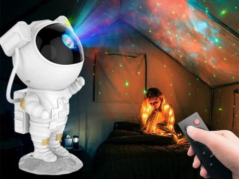 Projektor gwiazd astronauta lampka nocna rzutnik niebo laserowy led pilot Projektor gwiazd astronauta lampka nocna rzutnik niebo laserowy led pilot