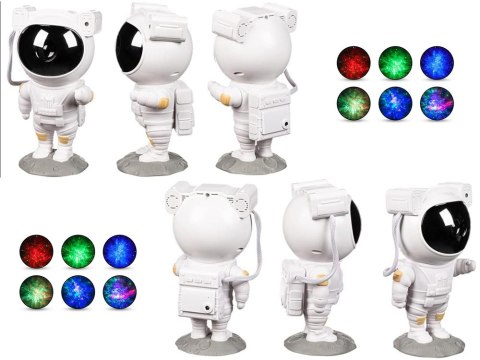 Projektor gwiazd astronauta lampka nocna rzutnik niebo laserowy led pilot Projektor gwiazd astronauta lampka nocna rzutnik niebo laserowy led pilot