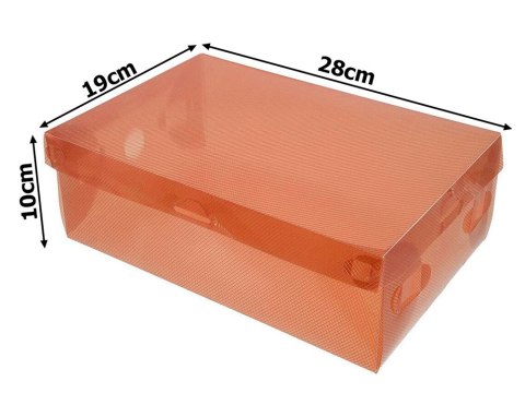 Pudełko pojemnik na buty organizer na obuwie wielokolor przezroczysty 10szt Pudełko pojemnik na buty organizer na obuwie wielokolor przezroczysty 10szt