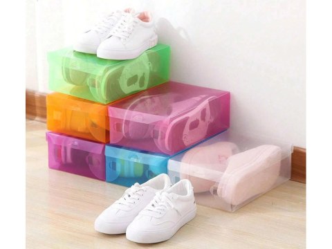 Pudełko pojemnik na buty organizer na obuwie wielokolor przezroczysty 10szt Pudełko pojemnik na buty organizer na obuwie wielokolor przezroczysty 10szt