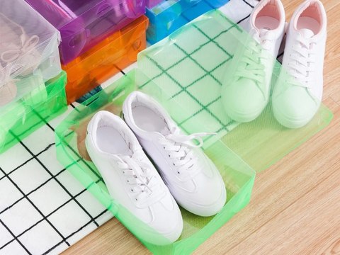 Pudełko pojemnik na buty organizer na obuwie wielokolor przezroczysty 10szt Pudełko pojemnik na buty organizer na obuwie wielokolor przezroczysty 10szt