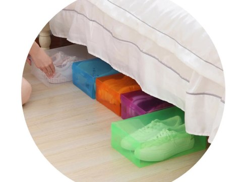 Pudełko pojemnik na buty organizer na obuwie wielokolor przezroczysty 10szt Pudełko pojemnik na buty organizer na obuwie wielokolor przezroczysty 10szt