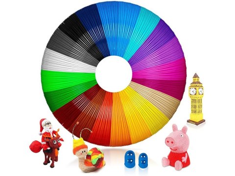 Wkłady do długopisu 3d pla filament 20 x 20 m 400 metrów kolory zestaw Wkłady do długopisu 3d pla filament 20 x 20 m 400 metrów kolory zestaw
