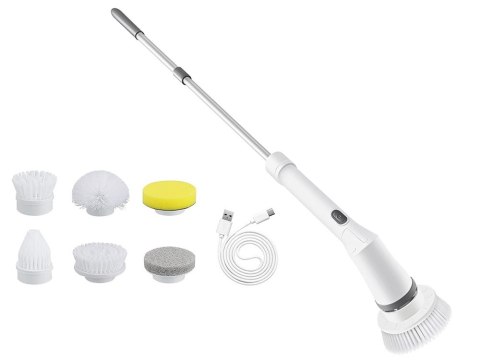 Elektryczna szczotka obrotowa do fug kafli mop z 6 końcówkami tornado Elektryczna szczotka obrotowa do fug kafli mop z 6 końcówkami tornado