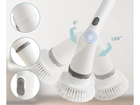 Elektryczna szczotka obrotowa do fug kafli mop z 6 końcówkami tornado Elektryczna szczotka obrotowa do fug kafli mop z 6 końcówkami tornado